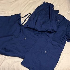 Cherokee luxe navy scrub set XS